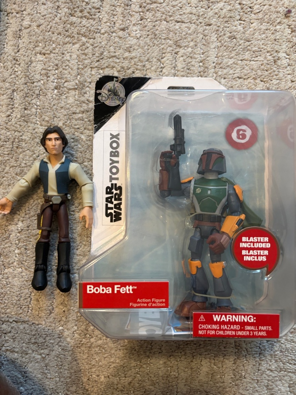 Disney Star Wars Toybox Boba Fett Figure - Green, Orange & Gray